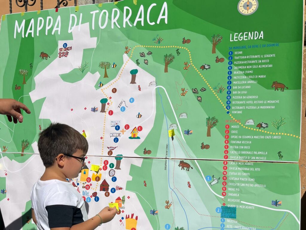 MOOLTI Mappa di Torraca vista dai bambini
